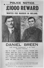 Dan Breen wanted poster, War of Independence
